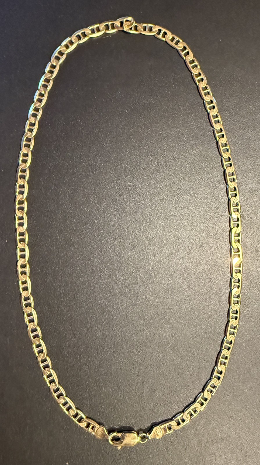 Quality Solid Link 14k Yellow Gold Mariner Chain Necklace 20.25″ & 19.0 Grams