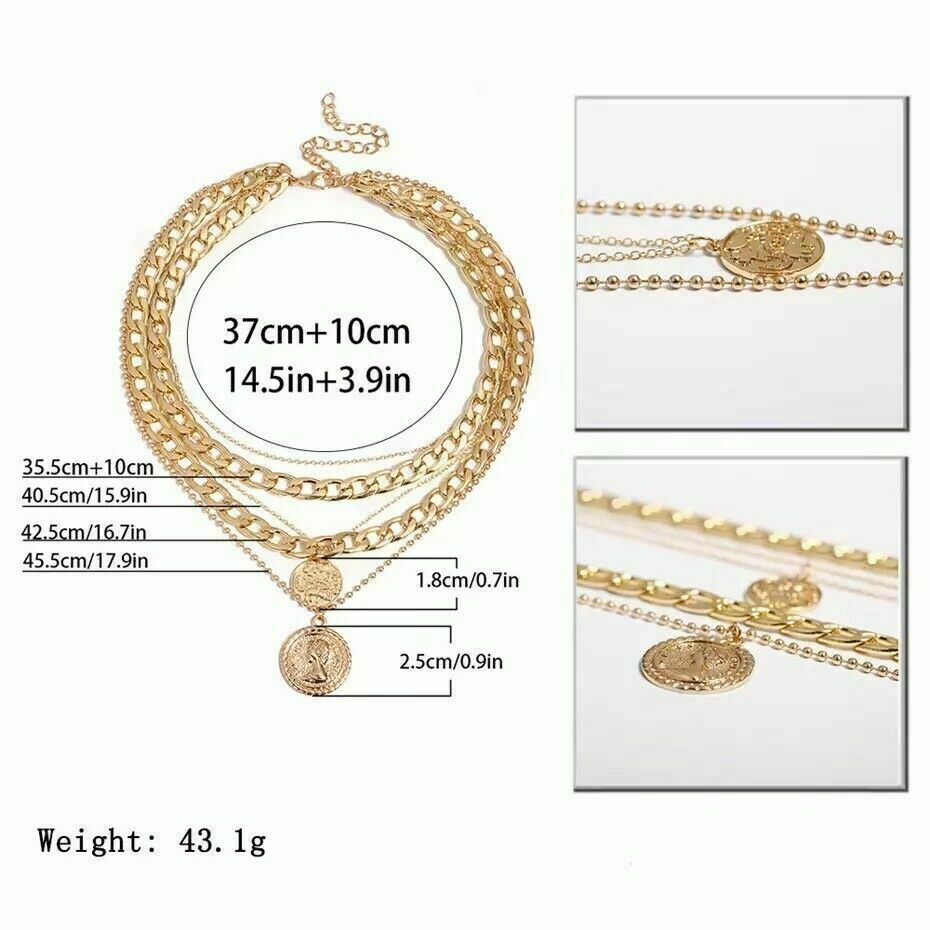 Cadenas de Oro ® Cubana 14K Joyeria Italiana Moda Collar Gargantilla para Mujer