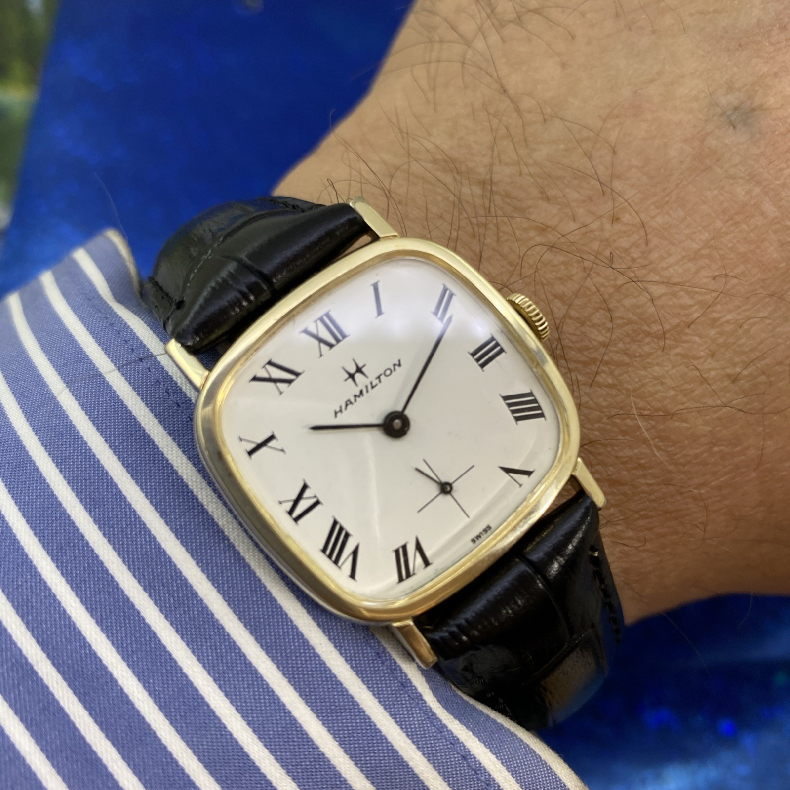 Vintage 1960’s Man’s HAMILTON Roman Numerals Dial Fully Serviced 1 Year WARRANTY