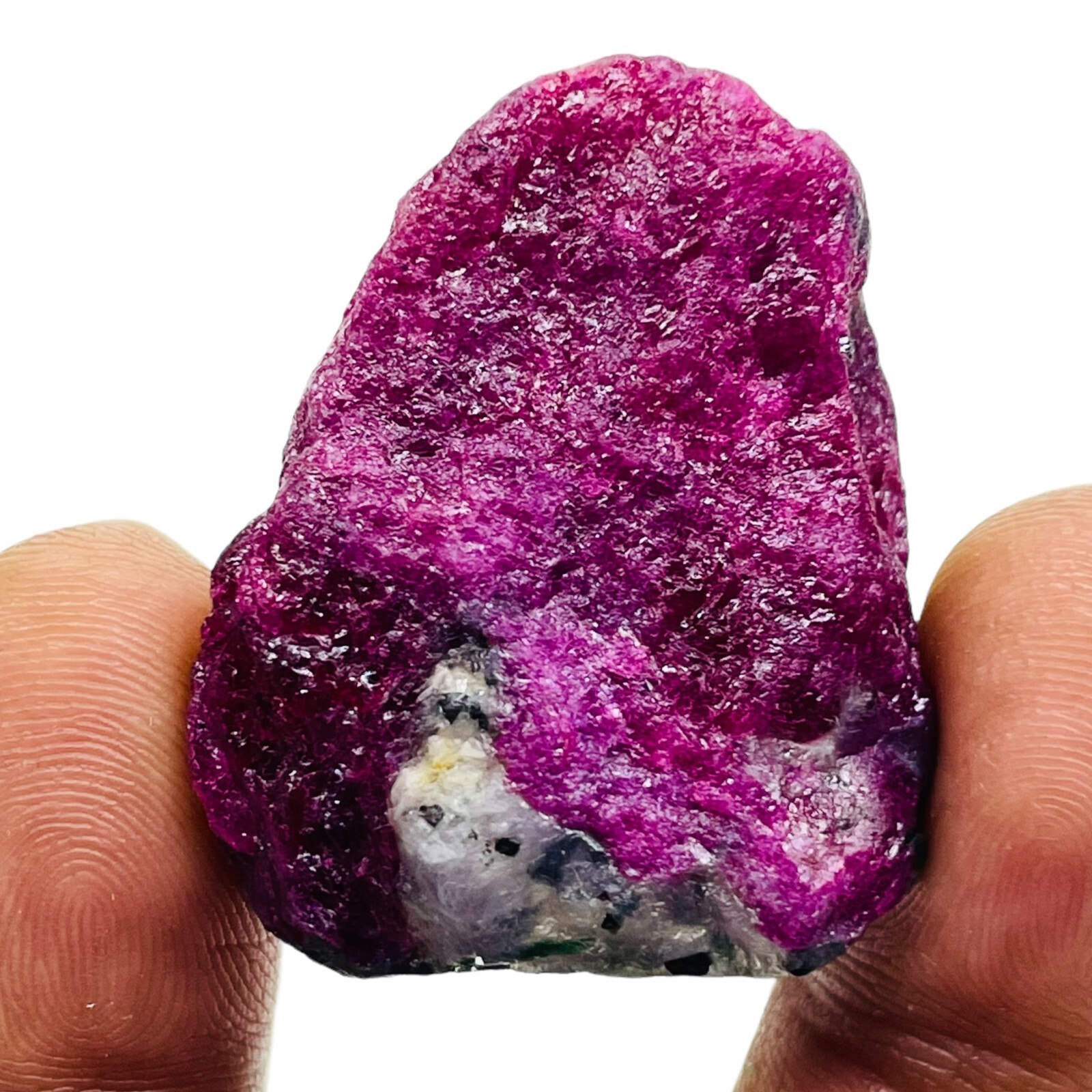 148.80 Cts Unheated Natural Ruby Rough 36x28mm Stunning Red Huge Gemstone