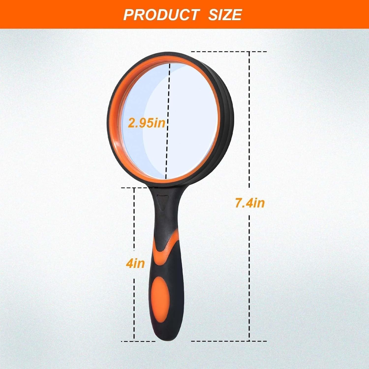 10X Magnifying Glass with Non-Slip Grip – Versatile & Portable for All Ages