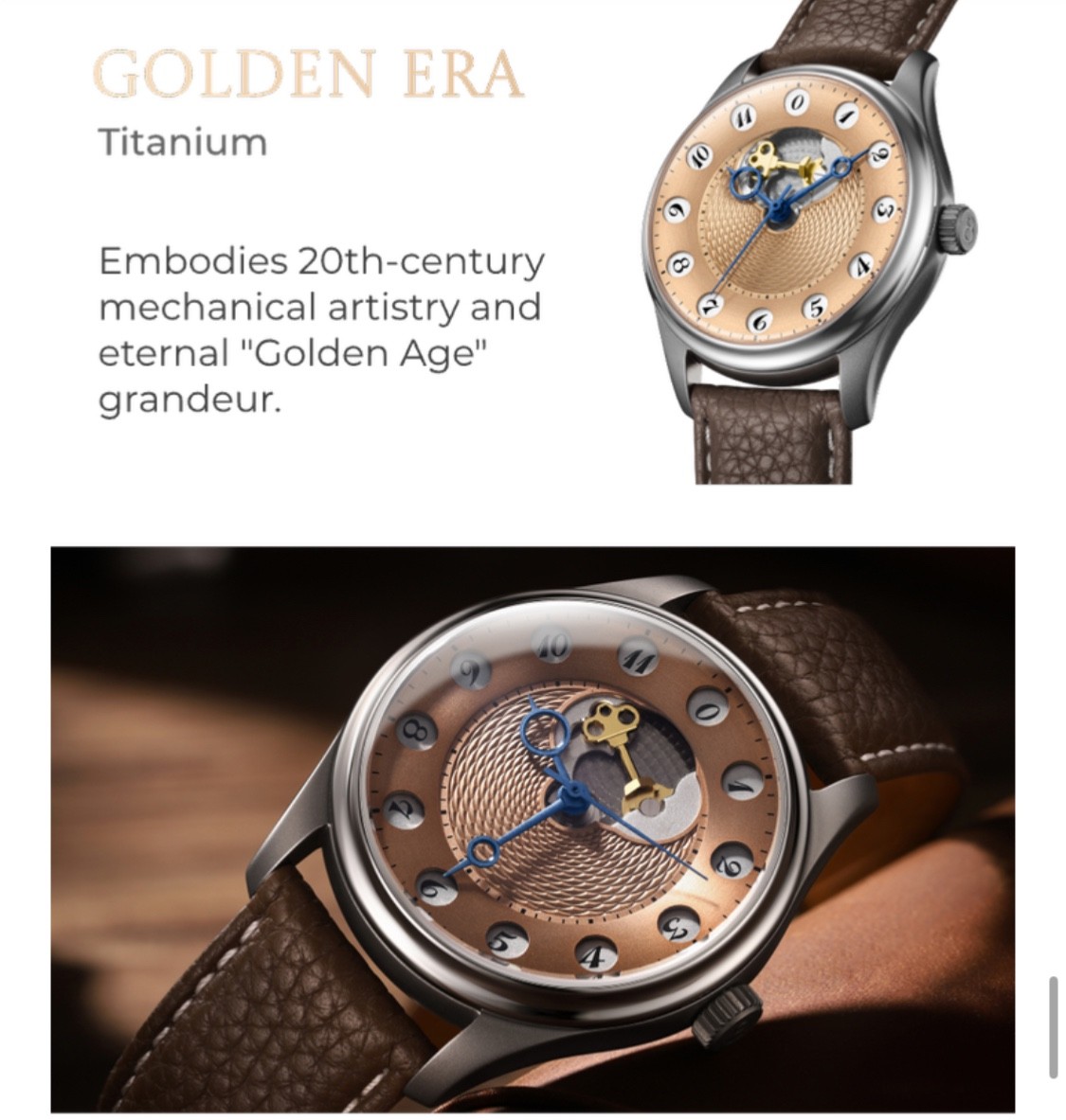Olto-8 Chronogate Golden Era Edition 1 of 200, with exhibition caseback