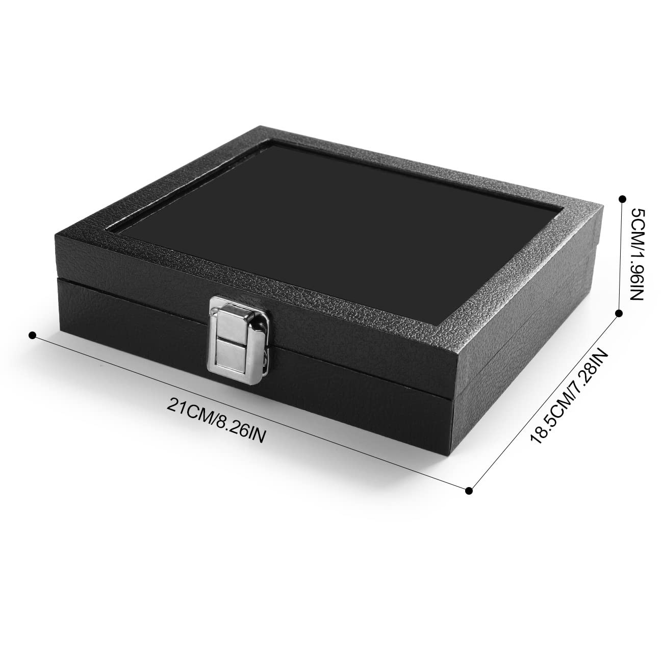 Barelove Jewelry Rings Storage Organizer Case, Black 19 x 21 x 5 cm,
