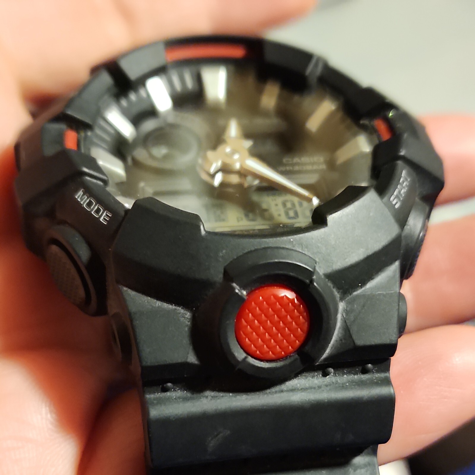 Casio G-Shock GA-700-1A Analog Digital Black Resin Strap Alarm Men’s Watch