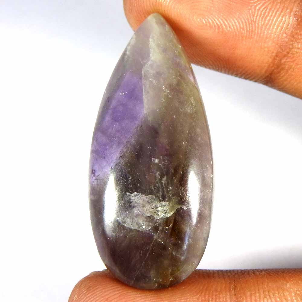 48.85Cts100%Natural Blue top Amethyst Pear Cabochon Loose Gemstone