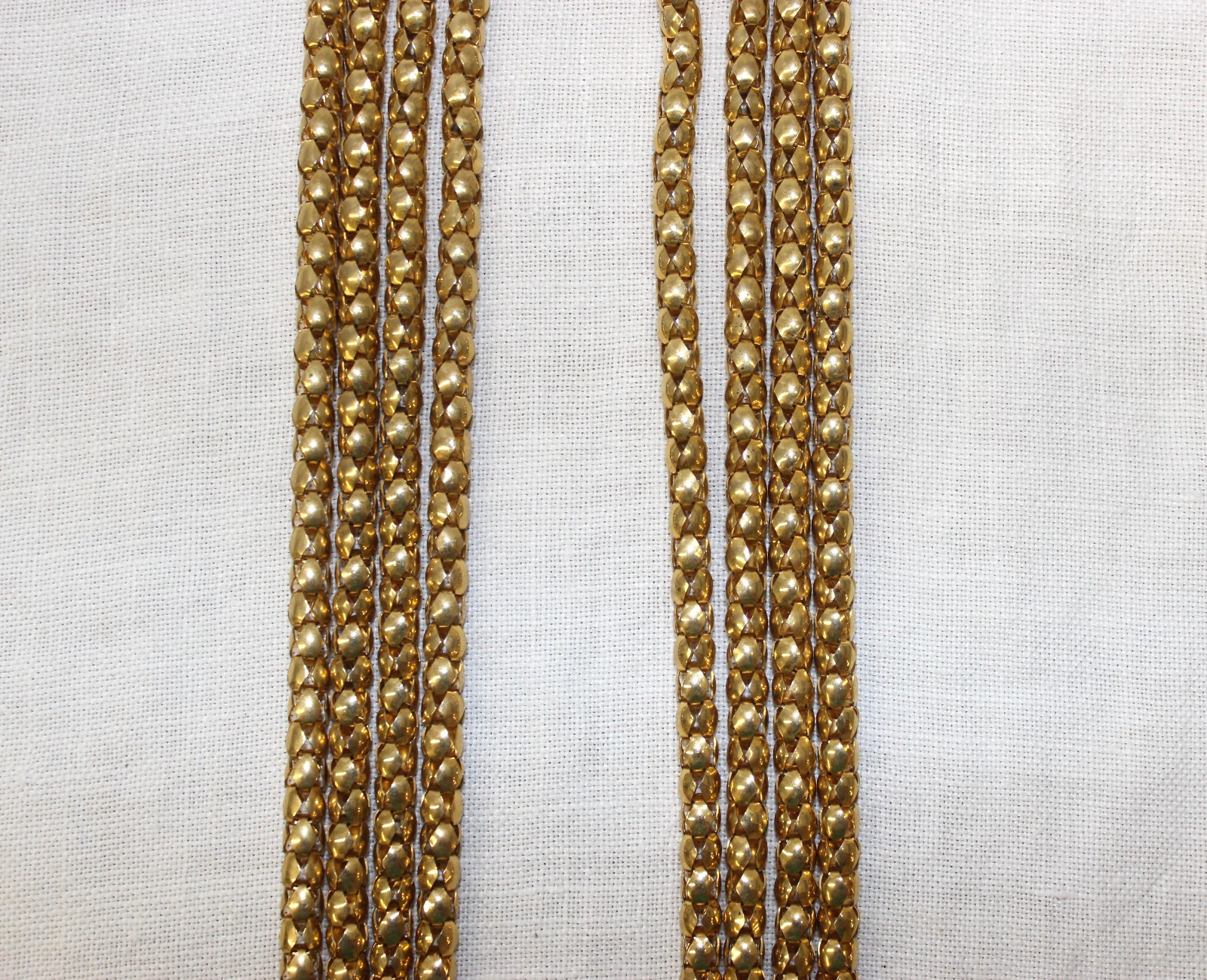Vintage Hobe’ Multi-Strand Necklace Gold Tone Hobe 4 Strand
