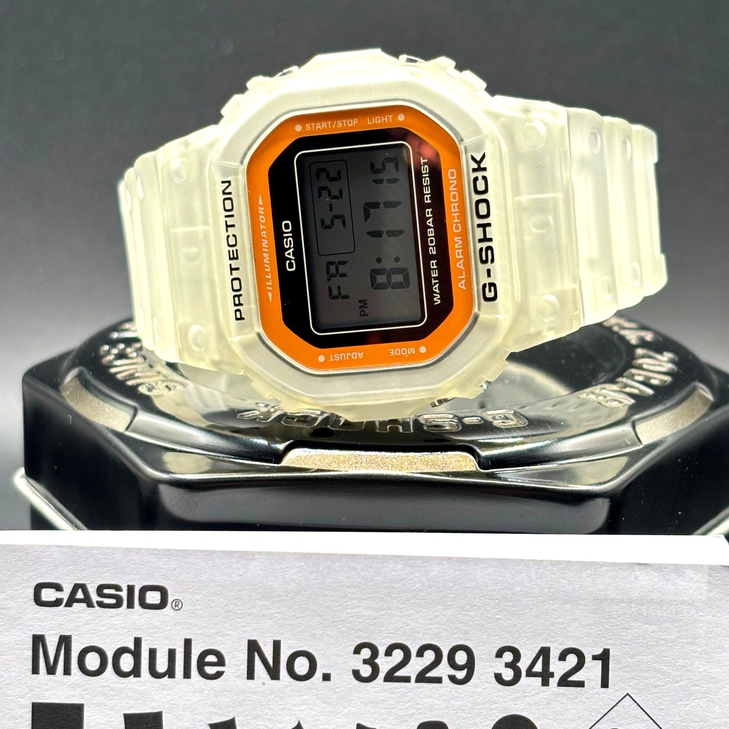 Casio G-Shock DW-5600LS-7 Color Skeleton Series Digital Translucent Watch NIB