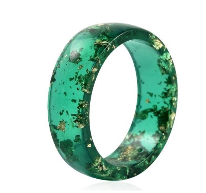 Green Multi Resin Band – Size 6