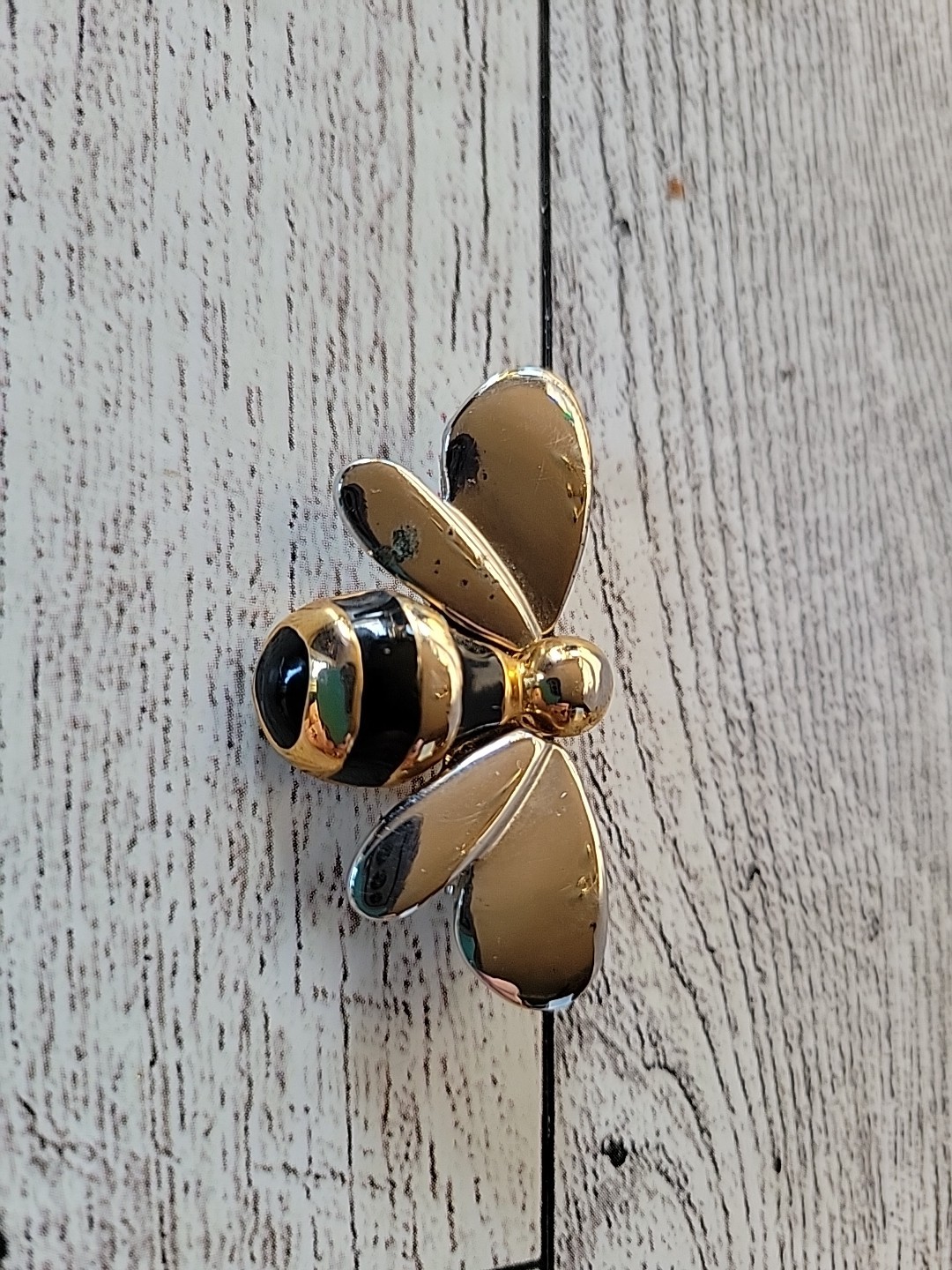 Bumble Bee Metal Pin Brooch Contemporary LC Liz Claiborne Fashion Jewelry Craft