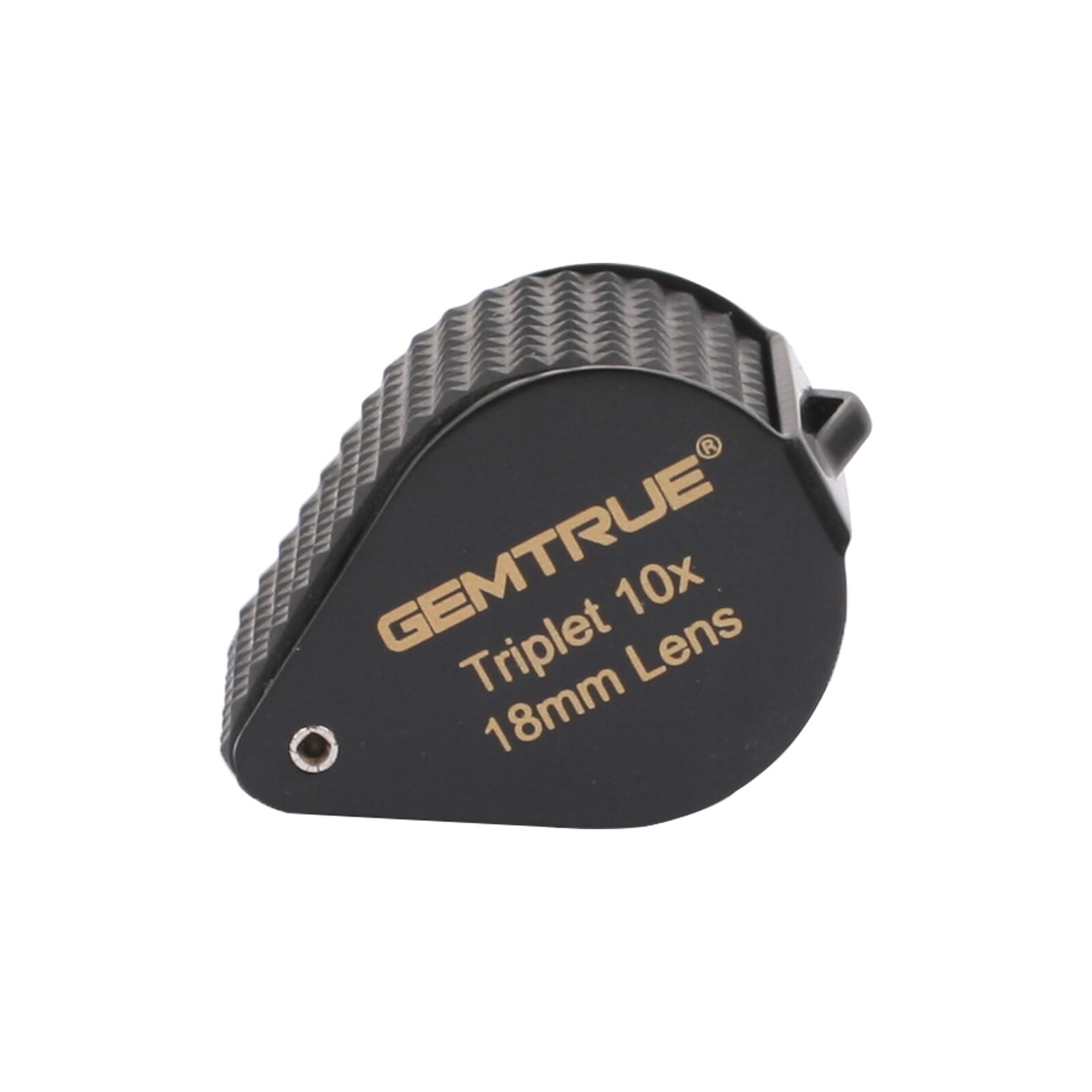 GemTrue Jewelry Loupe 18mm 10x Triplet Loupe with Rubber Grip Diamond Magnifier