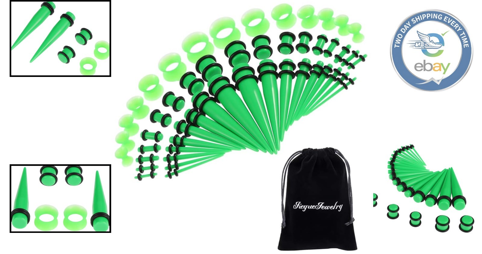 High-Quality 50/54 Piece Ear Stretching Kit – Ear Gauges for Trendy Styles