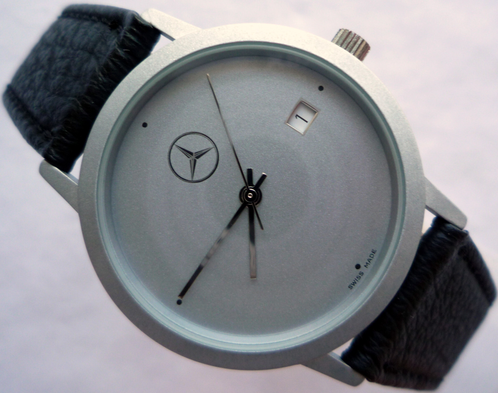 Mercedes Benz Vintage Classic Car Accessory Sport Basic Design Swiss Made Watch