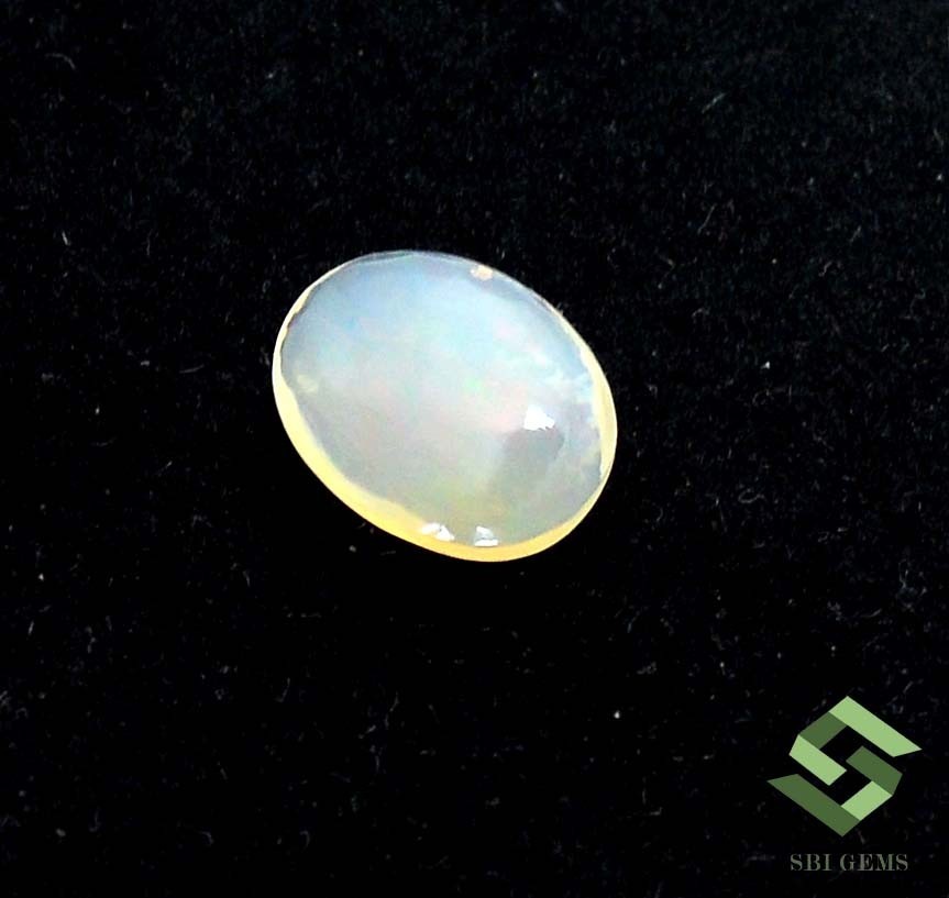 11×9 mm Natural Ethiopian Opal Oval Cabochon 1.32 CTS Loose Certified Gemstone