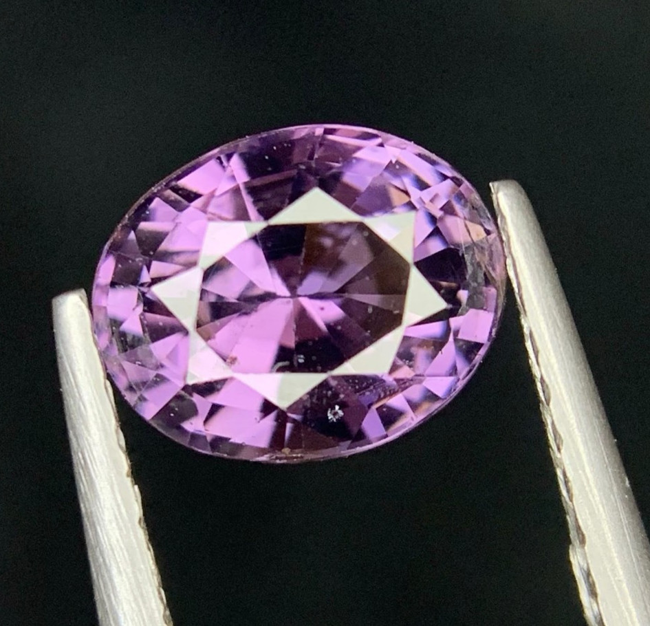 Natural Pinkish Purple Spinel 1.39 Ct Eye Clean Gem Sri Lanka Untreated