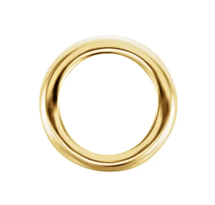 5mm OD 3.7mm ID SOLID 18k Yellow Gold 20ga CLOSED Jump Ring cast Spacer Roundel