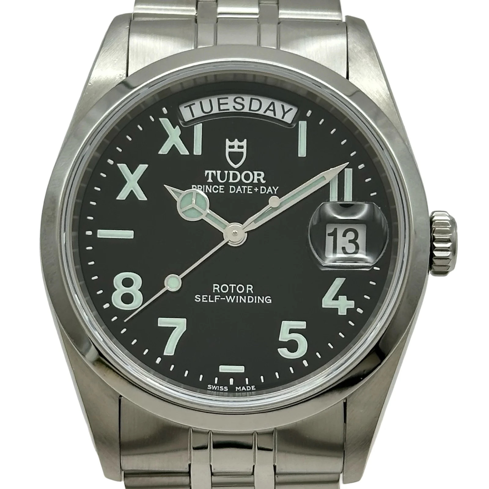 Tudor Prince Day-Date Unique Dial 76200 Black #421
