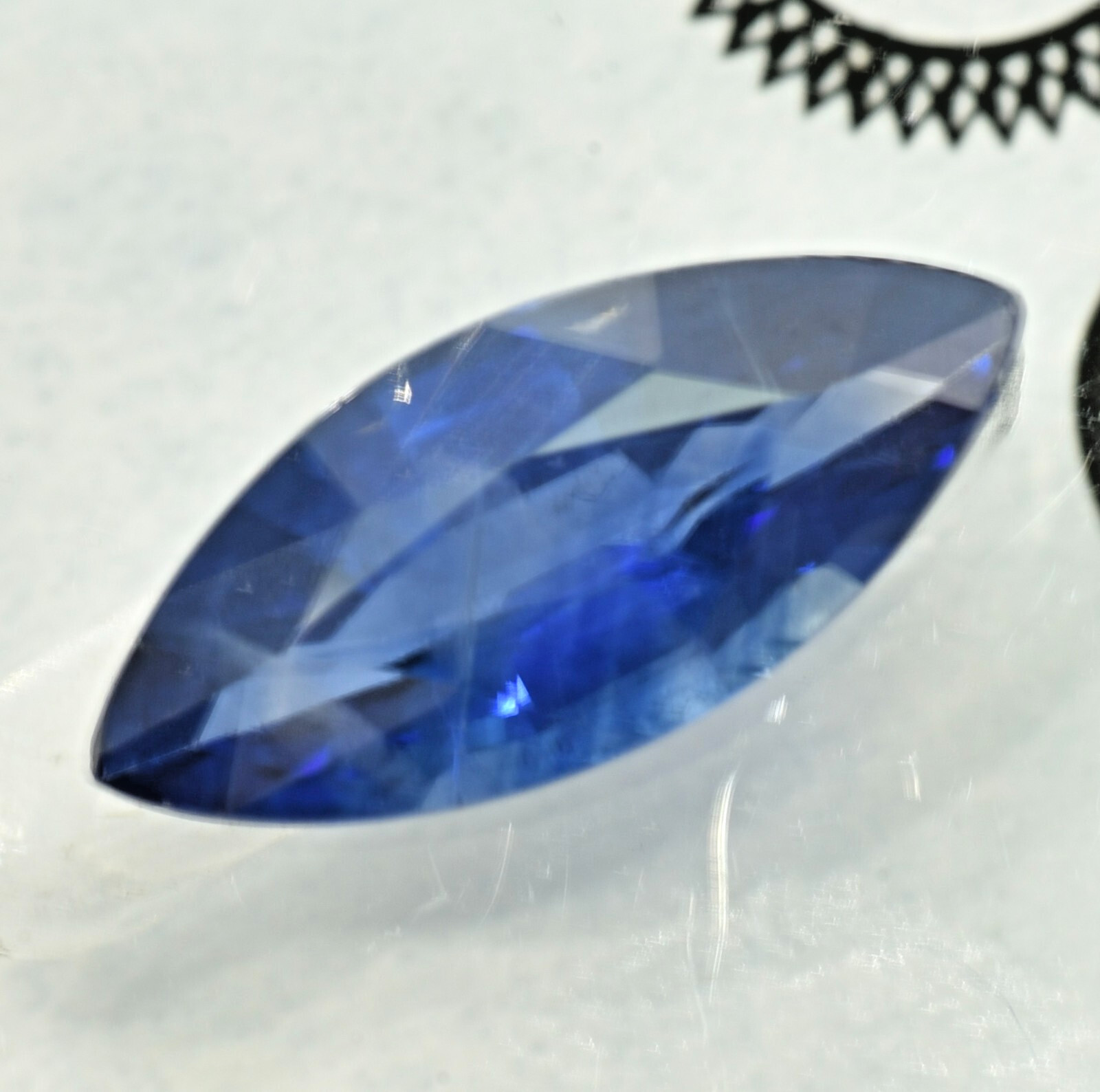 G I A Certified 1.83 ct. Natural Blue Sapphire Loose Marquise