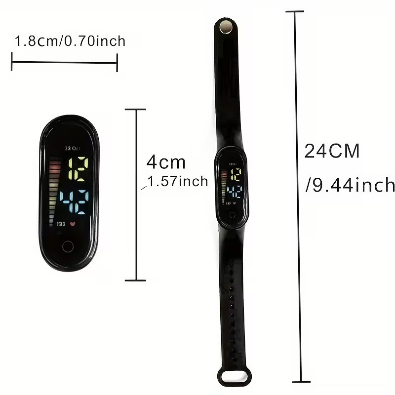 Sports LED Touch Screen Wrist Watch For Men Women Unisex Boys Girls Kids Gift