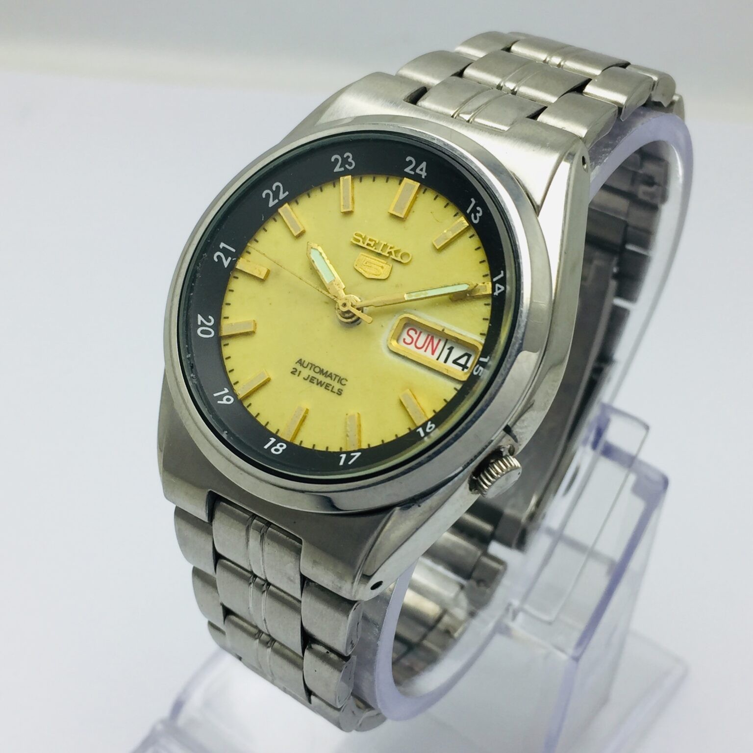Seiko 5 Automatic Railway Time 7S26-02C0 Luminous Dial Vintage Watch RAK48BAS10