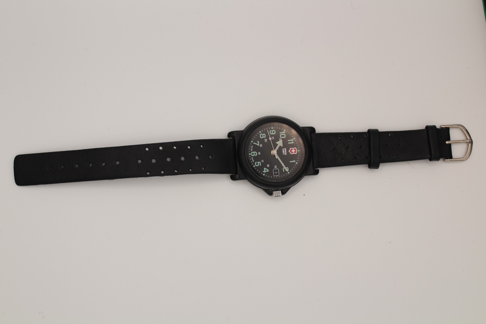 Victorinox Swiss Army Field Watch Black Quartz Date 50M Swiss Made Military