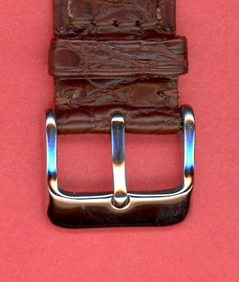 GENUINE ALLIGATOR STRAP DARK LIGHT & MAHOGANY BROWN 18mm 19mm 20mm & EXTRA LONG