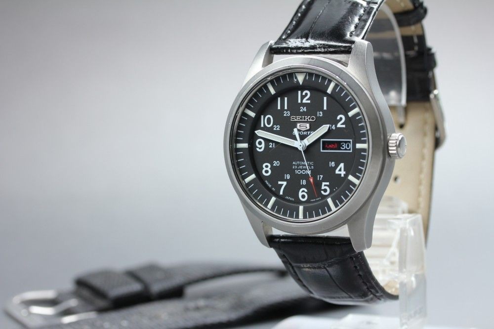 Seiko 5 Sports 7S36-03J0 Auto Men’s Watch Baseball Dial From Japan