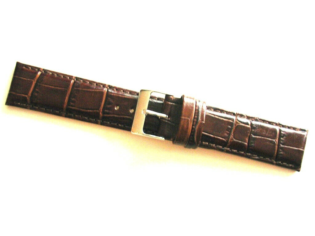 Genuine Crocodile Calf grain watch band strap IW SUISSE 16 17 18 19 20 22 24 USA