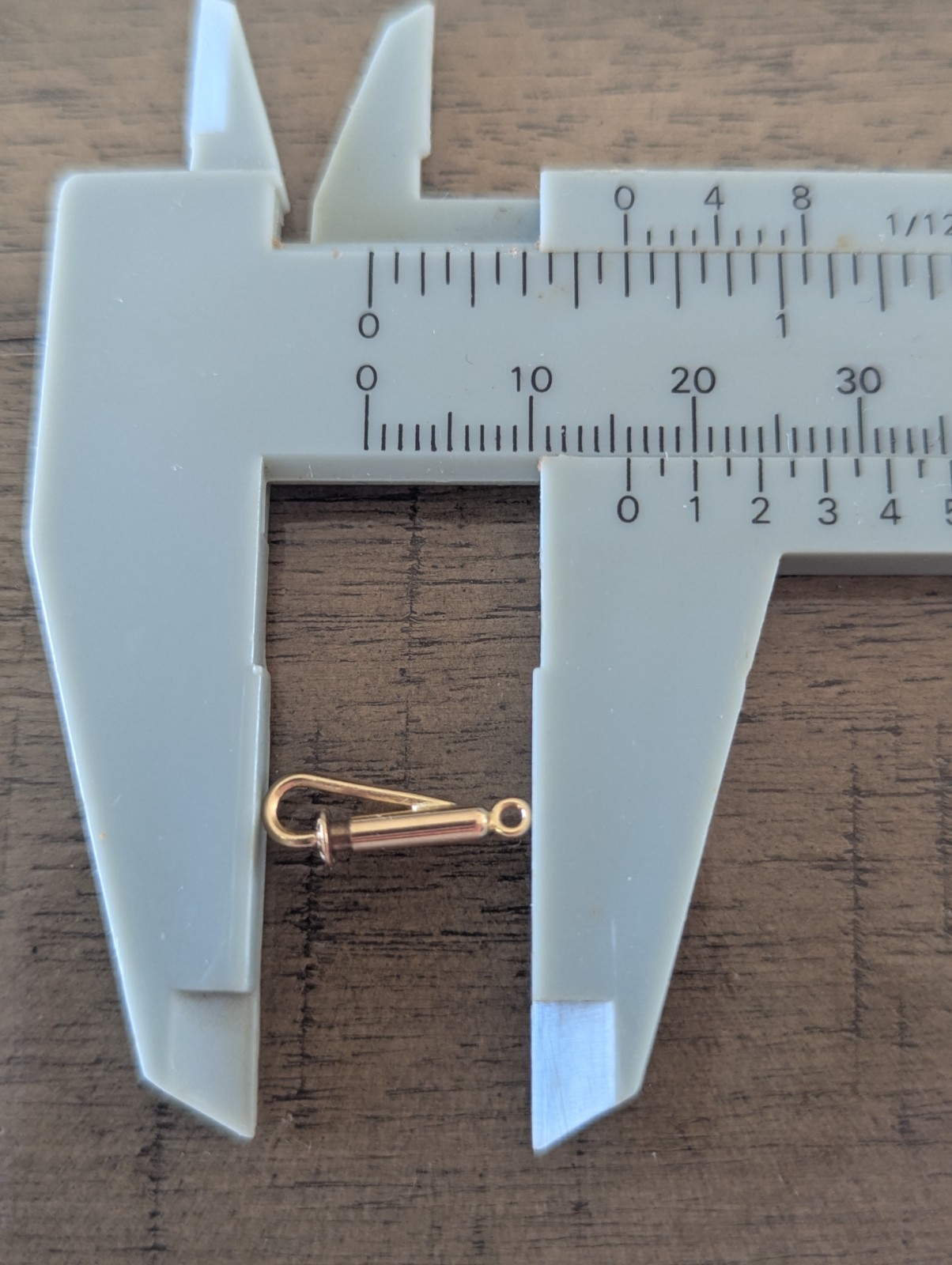 Rare Vintage 14K Yellow Gold Push Lock Clasp