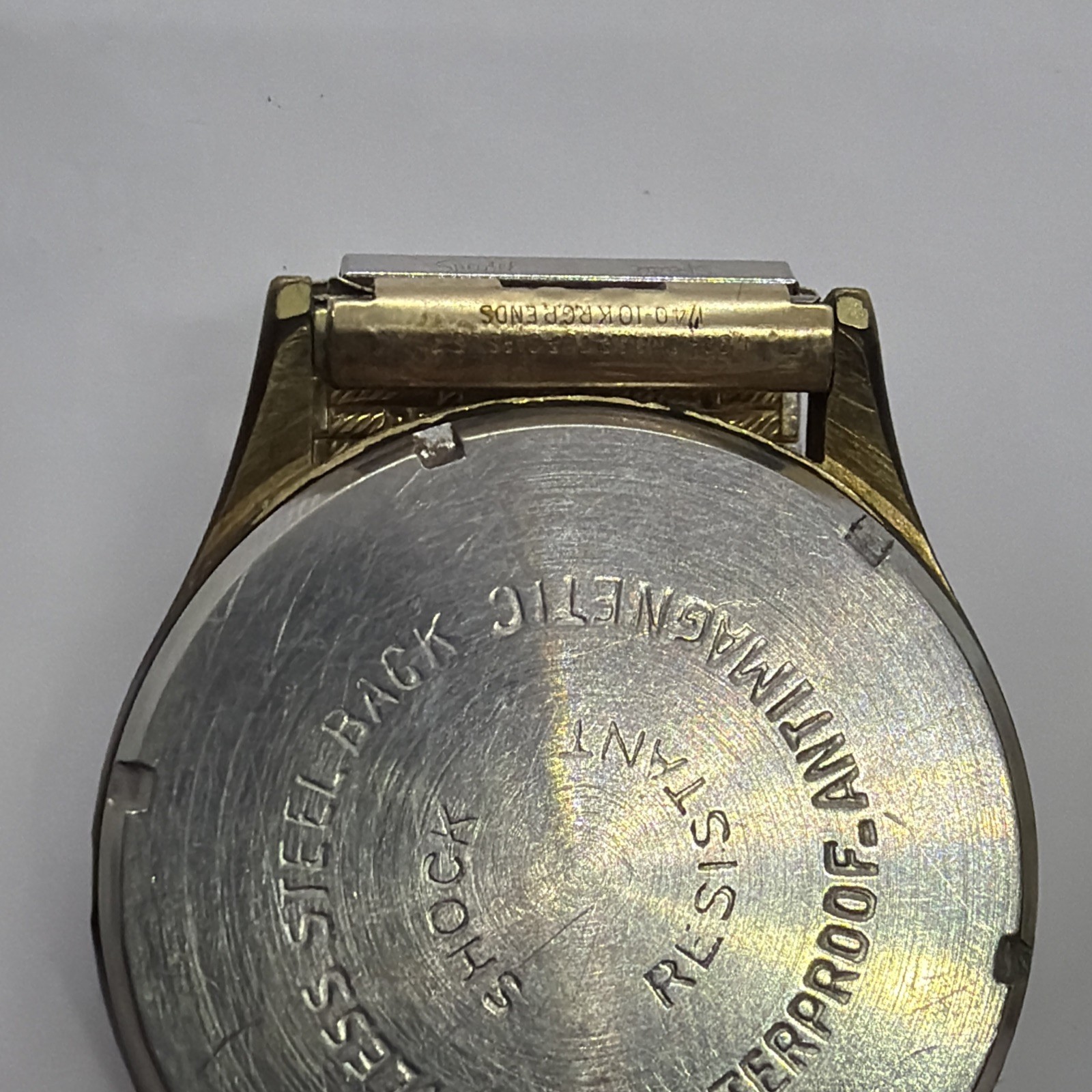 Vintage Helbros Invincible Men’s Parts Watch Speidel 10K RGP Stretch Band (45)