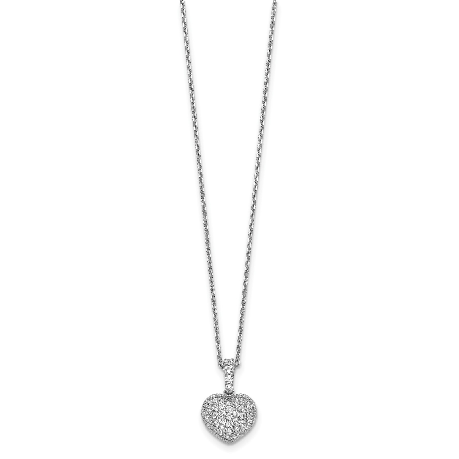 925 Sterling Silver Sterling Shimmer Sterling Silver Rhodium-plated 16 inch 40 S