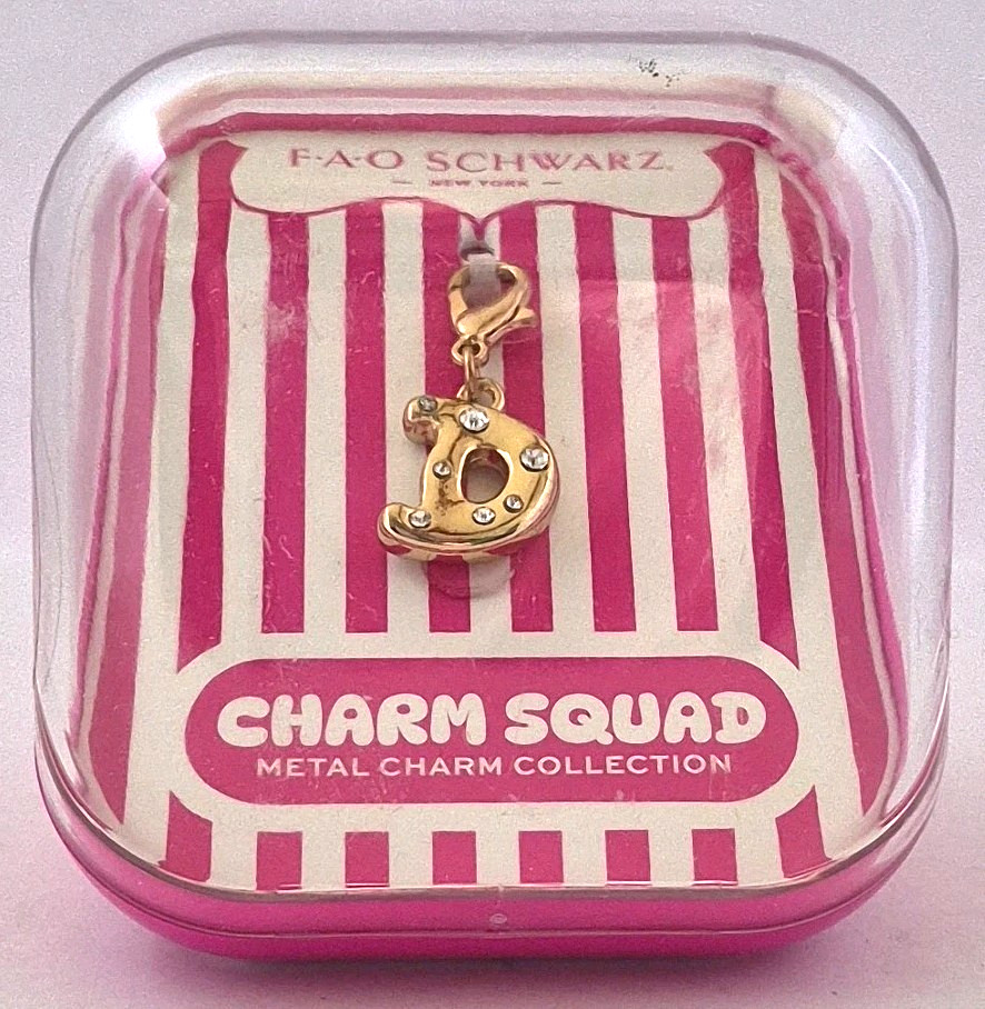 F-A-O Schwarz Charm Squad Metal Charm Collection “Letter D”
