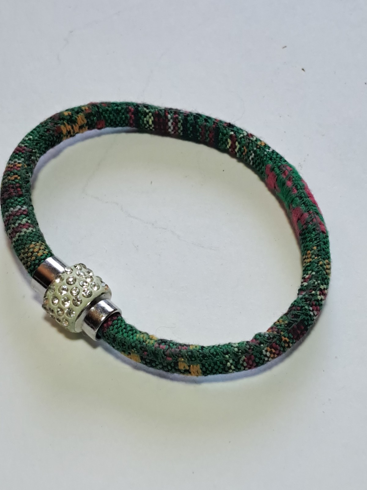 Vtg Peruvian Rope Bracelet Bangle Boho Spiritual Ethnic Tribal Artisan Magnetic