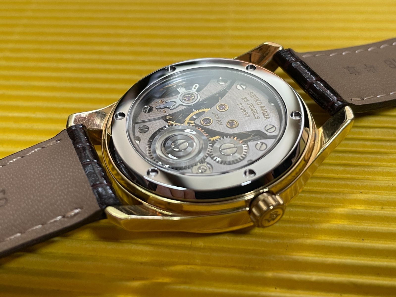 Seiko King Seiko 44KS Sapphire See-Through Case Back SUS316L From Japan