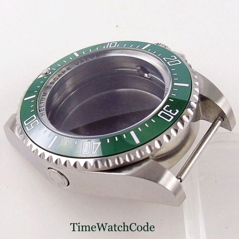 43mm Watch Case Fit SEA NH34 NH35 ETA2824 PT5000 ST2130 Ceramic/Aluminum Bezel