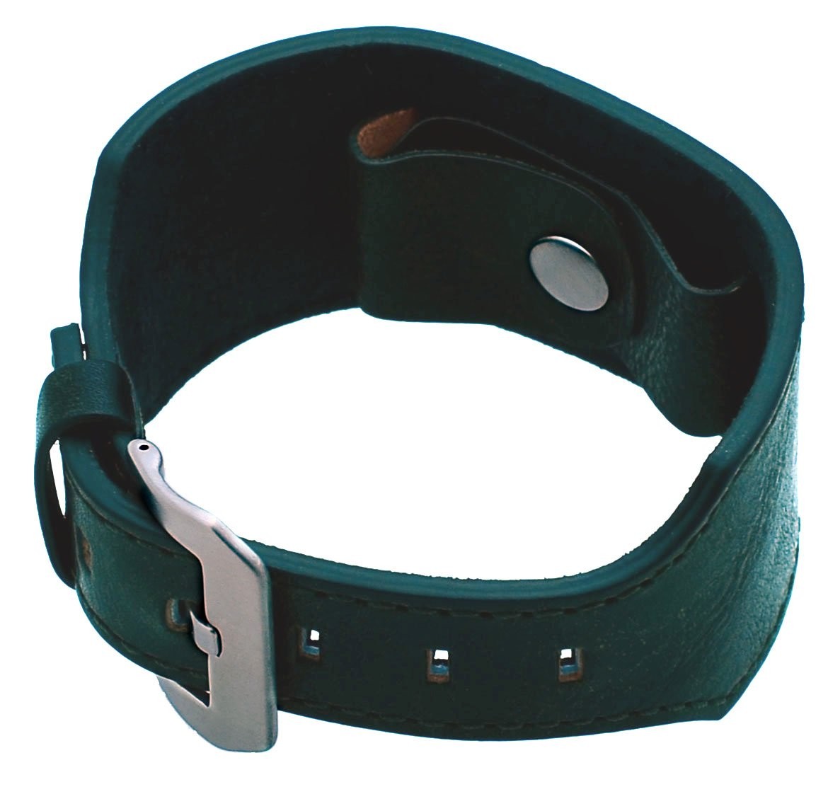 Casual Military Genuine Leather Strap Cuff Replacement Band – 18 mm to 24 mm …