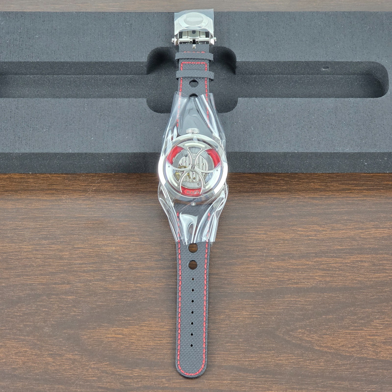 M.A.D. 1 RED Limited Edition MB&F MAD Gallery Watch – Medium Strap – NEW