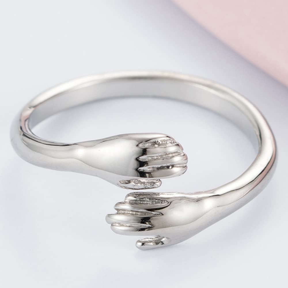 Jewelers Stainless Steel Hand Style Hug Embrace Statement Promise Anniversary…