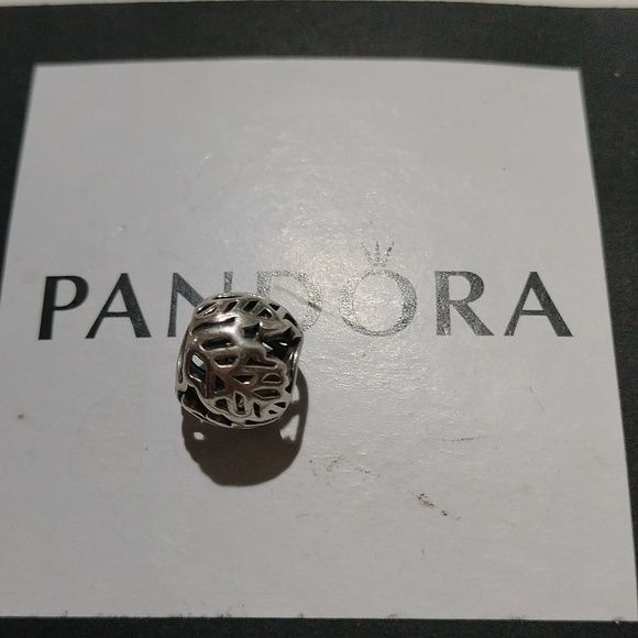 Pandora Retired Sterling Silver Autumn Bliss Openworks Bead – 791190