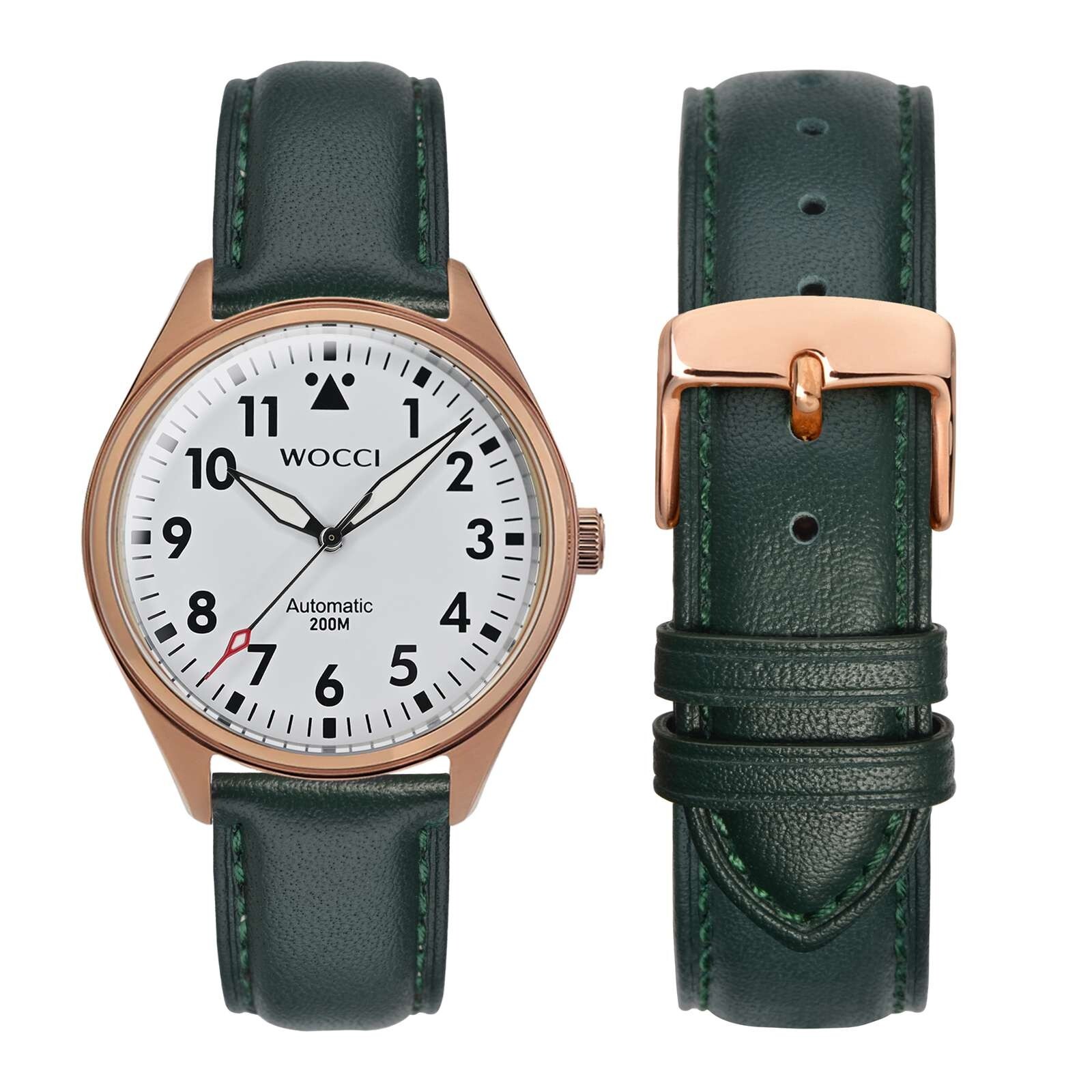 WOCCI Vintage Leather Watch Band 14 15 16 17 18 19 20 21 22 23 24mm Strap