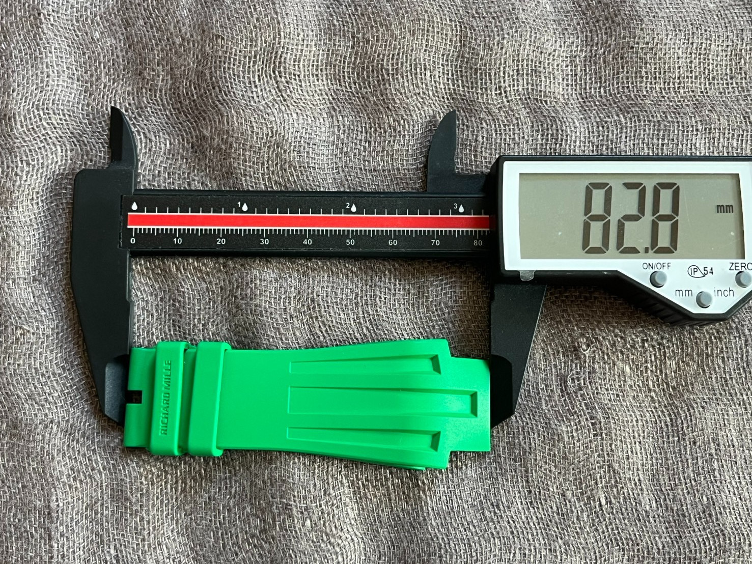 Authentic Richard Mille Green Rubber Strap For RM028 28M