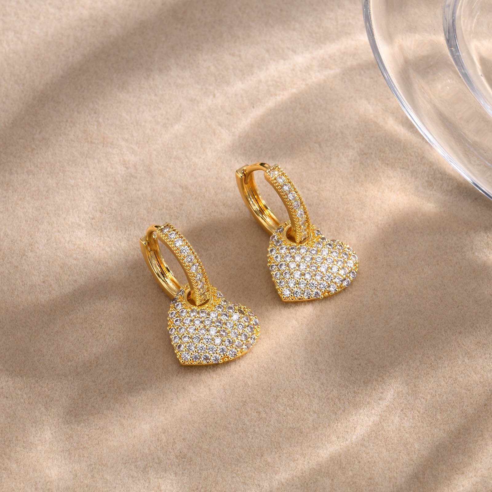14K Plated Gold Hoop Earrings for Women,Fashion Jewelry Gifts Daily Wear 1 pair