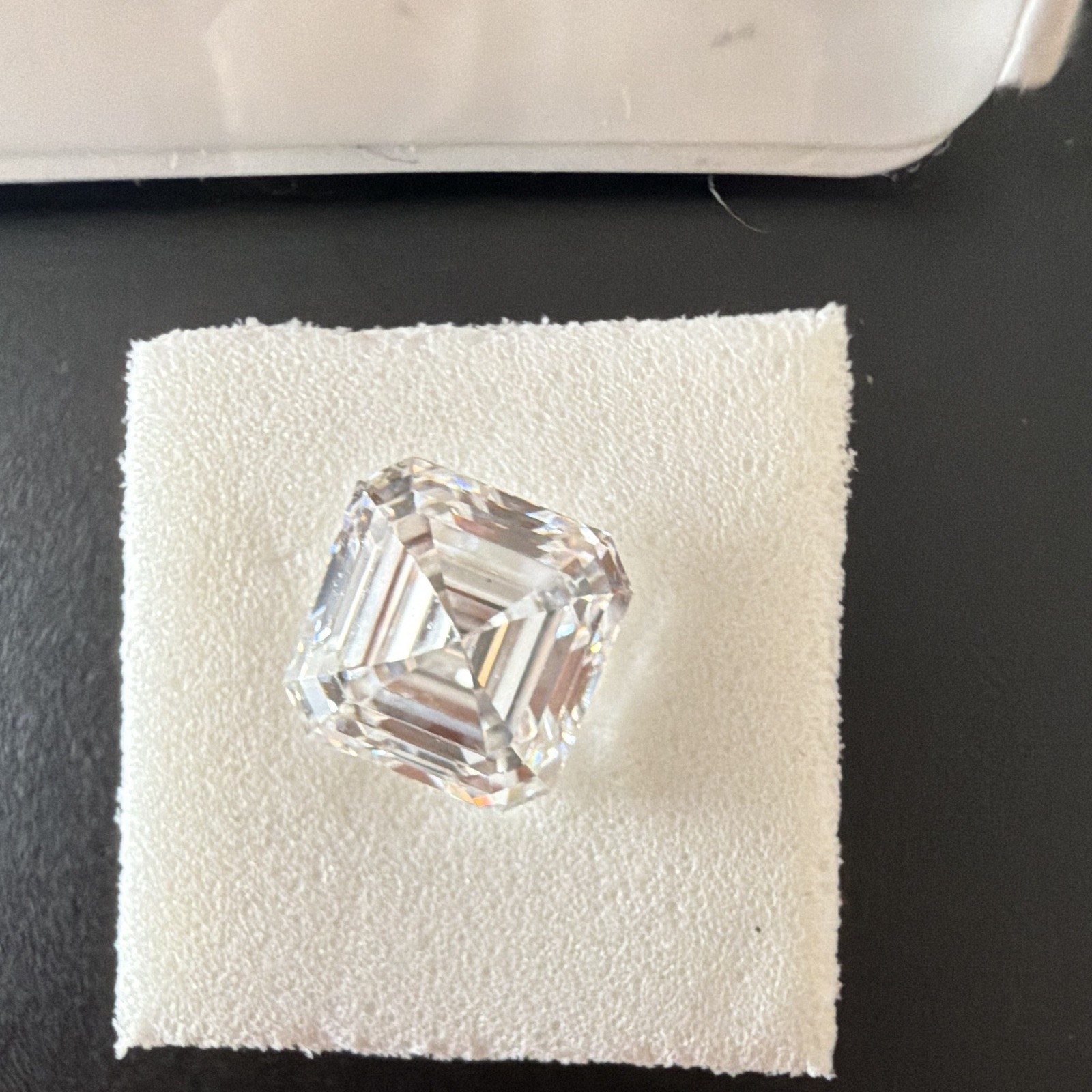 Lab-Created Diamond Asscher 1.44ctw D VS1 Excellent Cut IGI 6.37×6.24mm