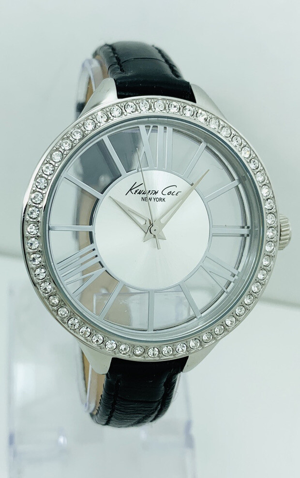 Kenneth Cole Women’s KC2866 Transparent Round See-Through Dial Watch 10018853