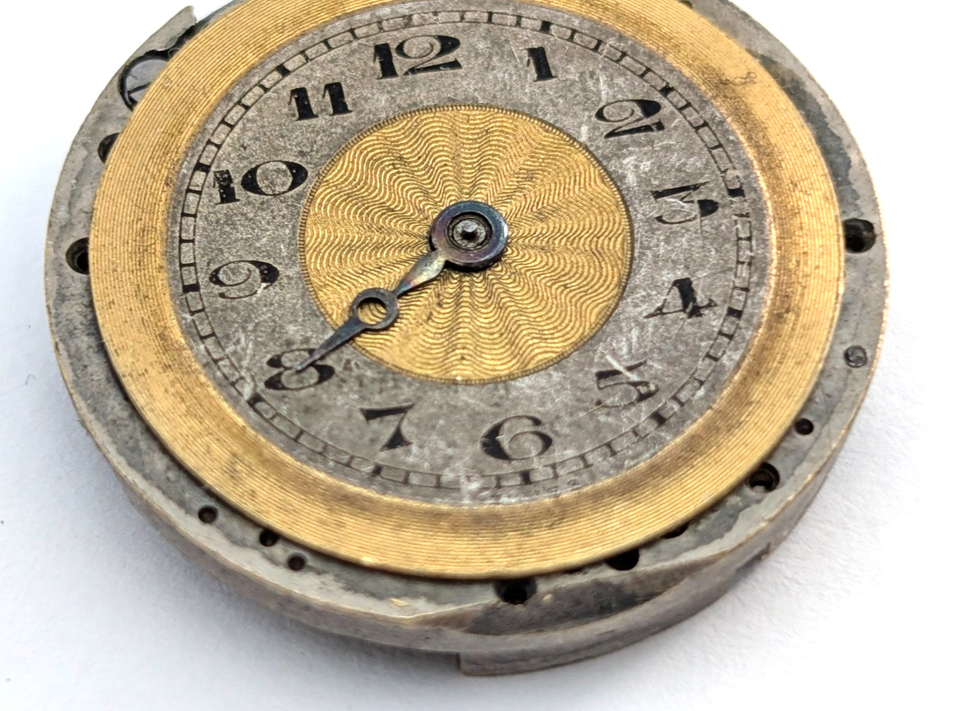 GIRARD 15j Art Deco Textured Dial Ladies 24mm Swiss Watch Movement PARTS REPAIR