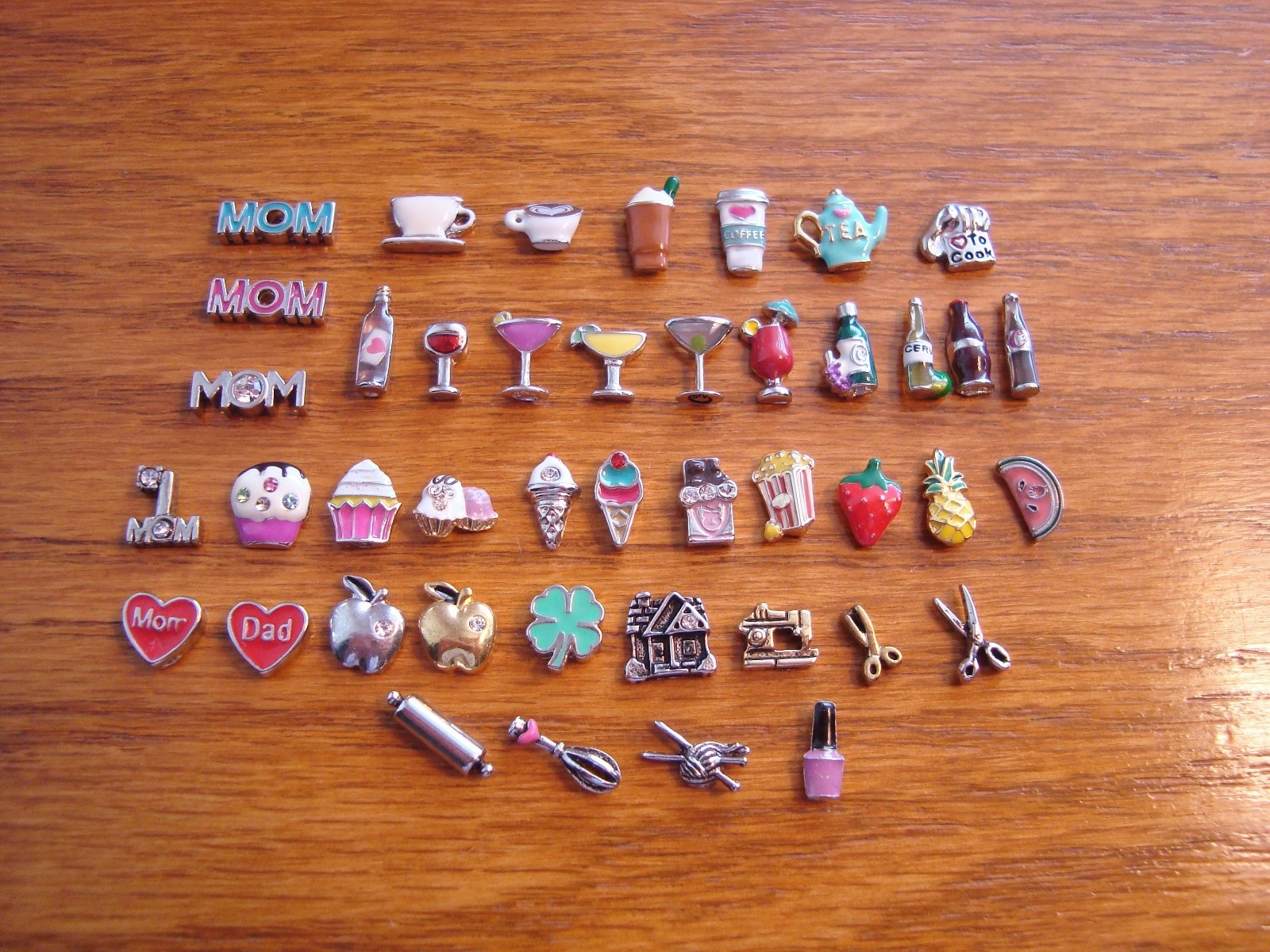 Authentic Origami Owl “Your Choice” of Charms-Hobbies, Drinks, Food(#10)+ A