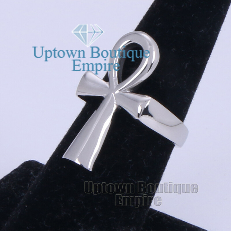 Egyptian Ankh Cross Men Women’s Stainless Steel Ring Size:8-13 *EE