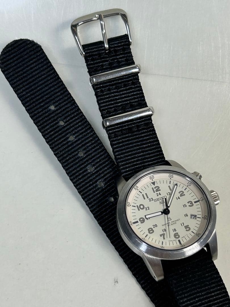 SEIKO S Sus Military 5M22-6C20 Pearl