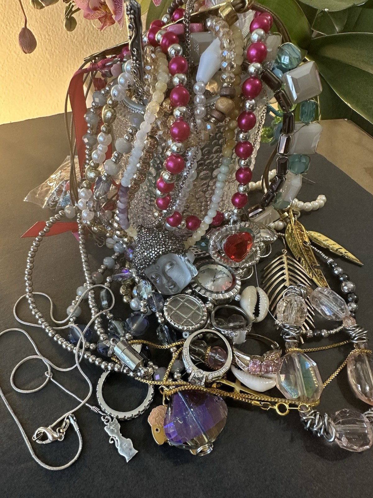vintage mystery jewelry jar lots