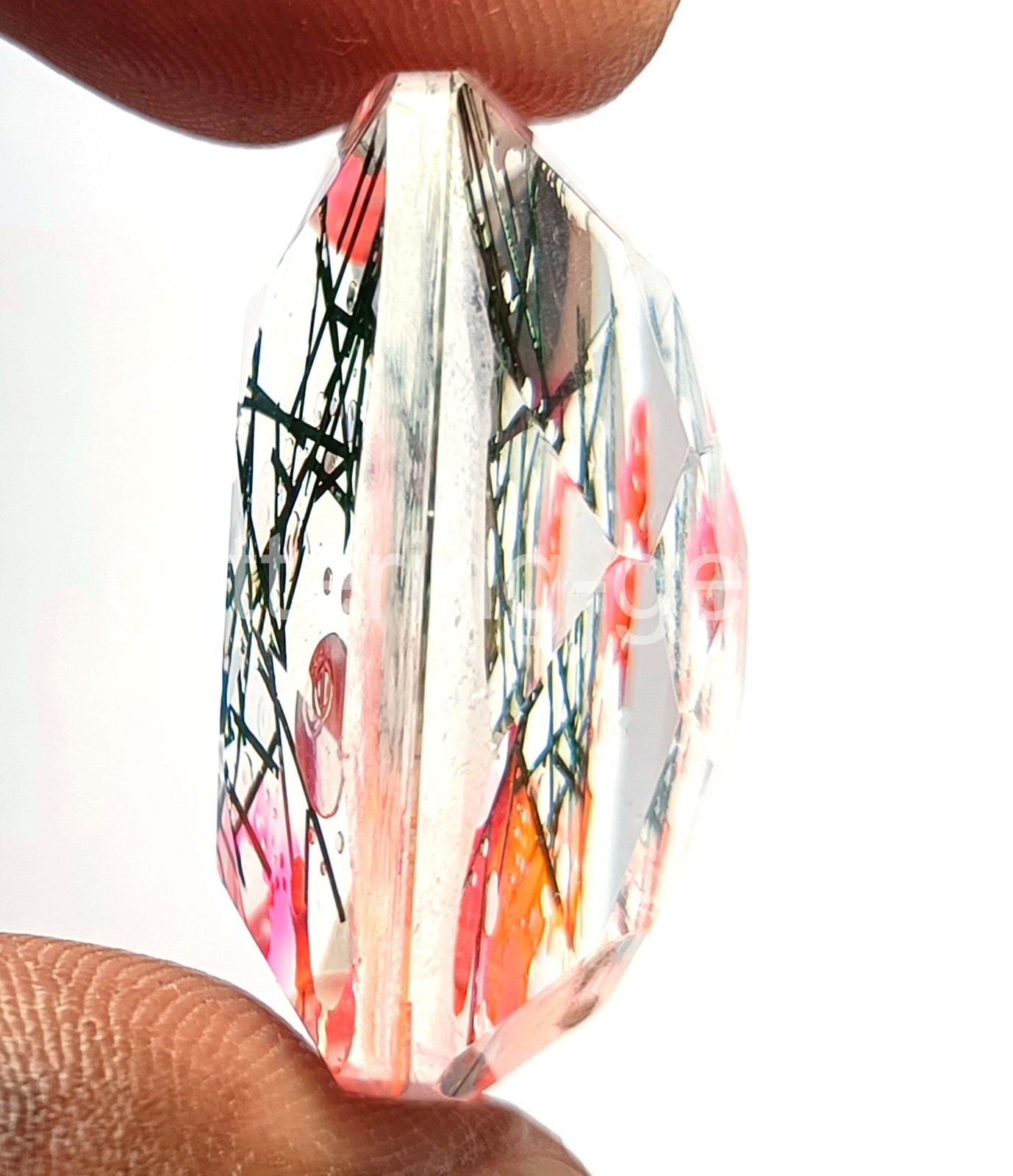 65.95 Ct Cushion BI Color Quartz Transparent IGL Certified Loose Gemstone 5AOQ