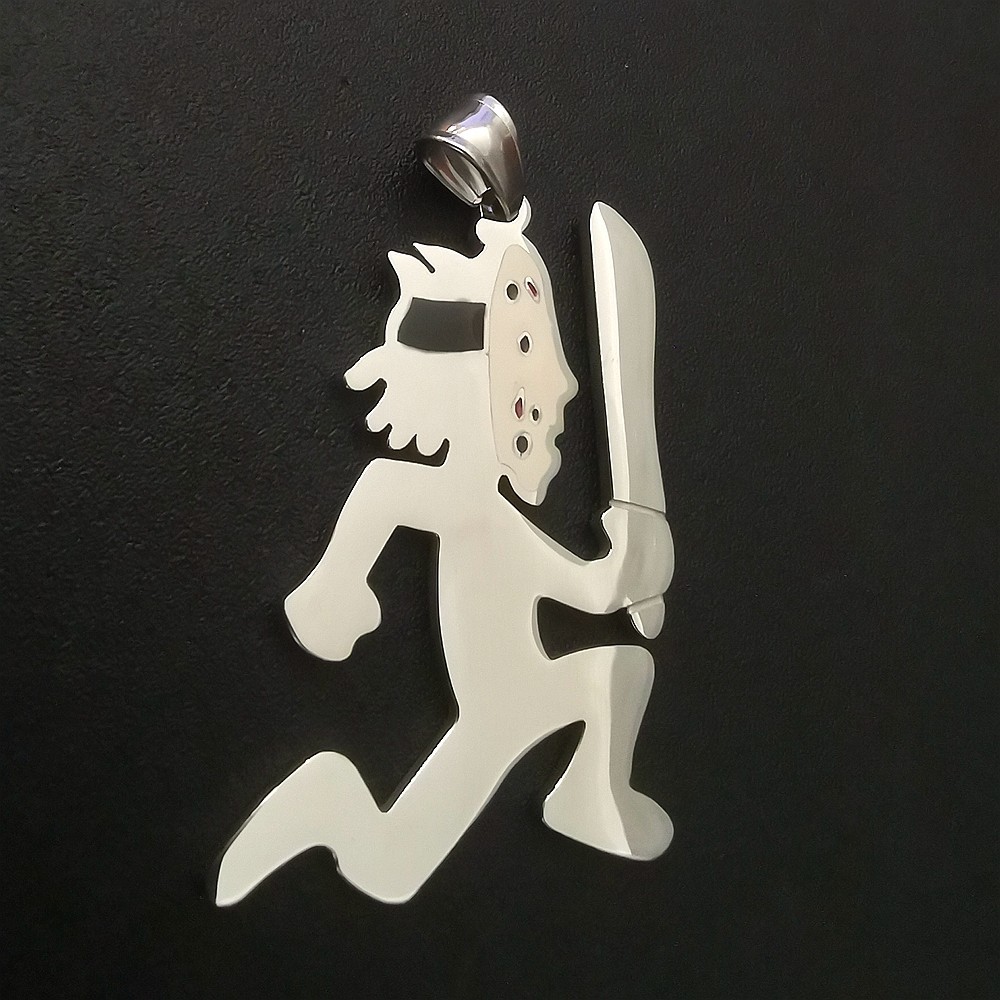 ICP Juggalo Jason Hatchetman pendant with 24inch box chain necklace